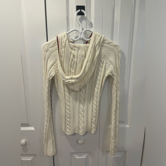 tommy jeans cream knitted jacket - Picture 7 of 8